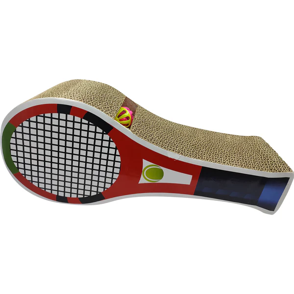 CAT SCRATCHING RACKET