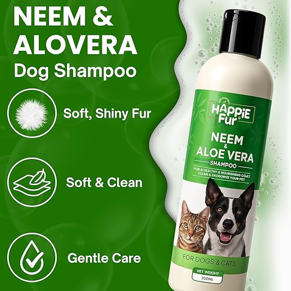 Happie Fur NEEM & ALOEVERA Shampoo - Image 2