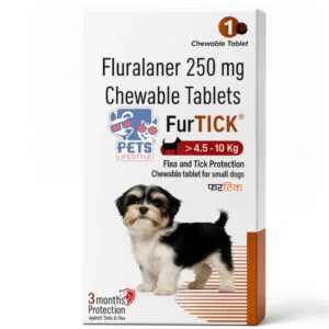 Medilogy FurTICK Tick & Flea Chewable Tablet for Dogs (4.5 – 10 kg) 250 mg Fluralaner