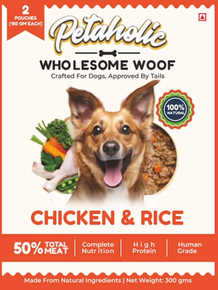 PETAHOLIC WHOLESOME WOOF CHICKEN AND RICE