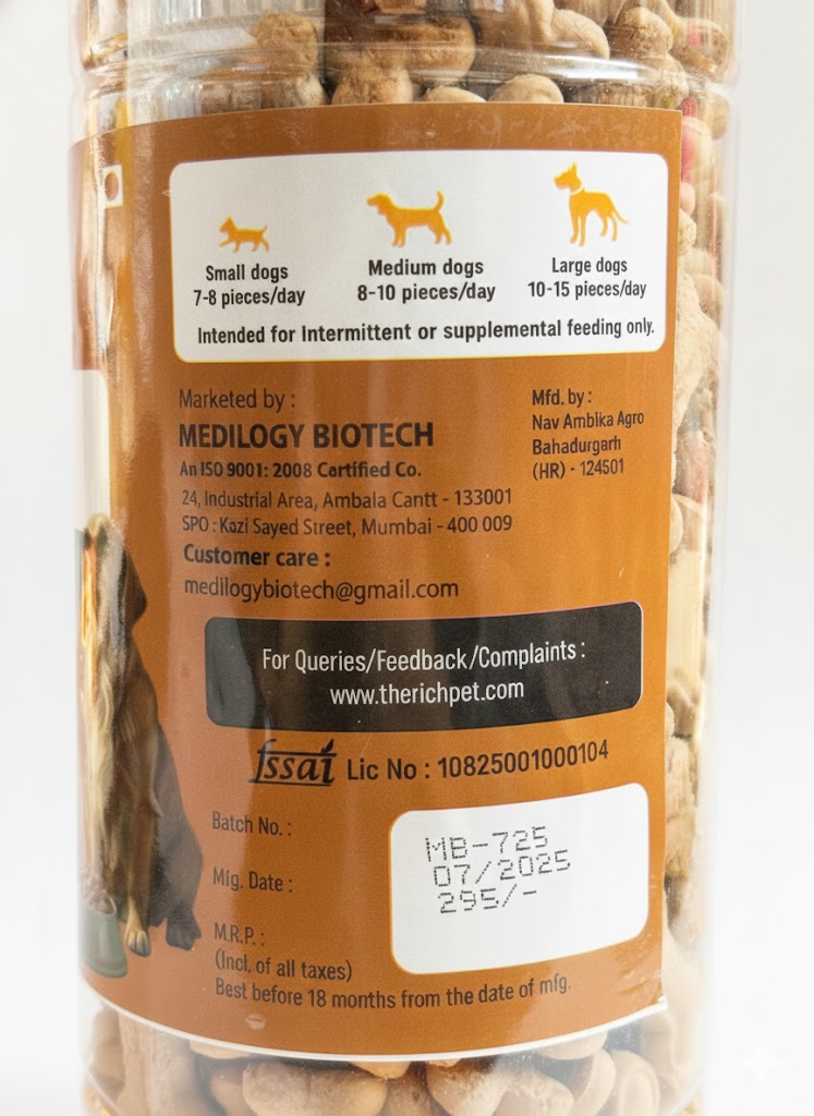 RICHDIET MUTTON DOG BISCUITS - 700 GMS - Image 2