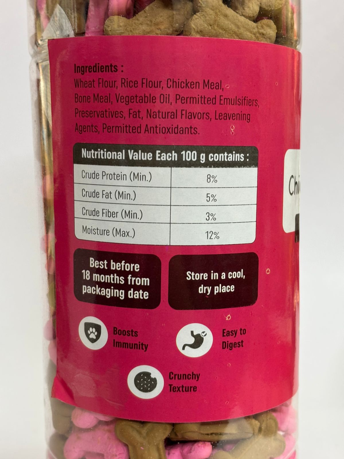 RICHDIET CHICKEN AND STRAWBERRY DOG BISCUITS - 700 GMS - Image 3