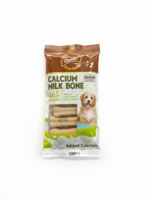 GNAWLERS CALCIUM MILK BONE – MEDIUM (4 PIECES) (PACK OF 3)