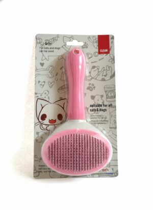 SOFT SLEEKER BRUSH FOR DOGS AND CATS - PINK